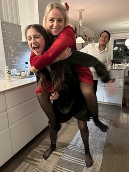 Meg og min datter på 12 år Meg og min datter på 12 år