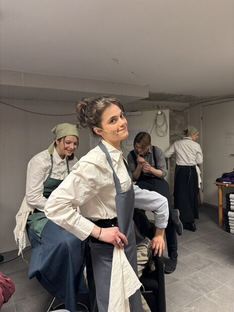 Mysigt att vara backstage!