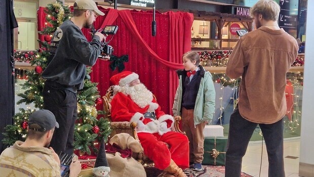 Inspelning av reklamkampanjen Vit Jul