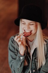 enjoying food enjoying food