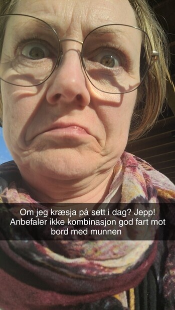 Et lite uhell under innspilling