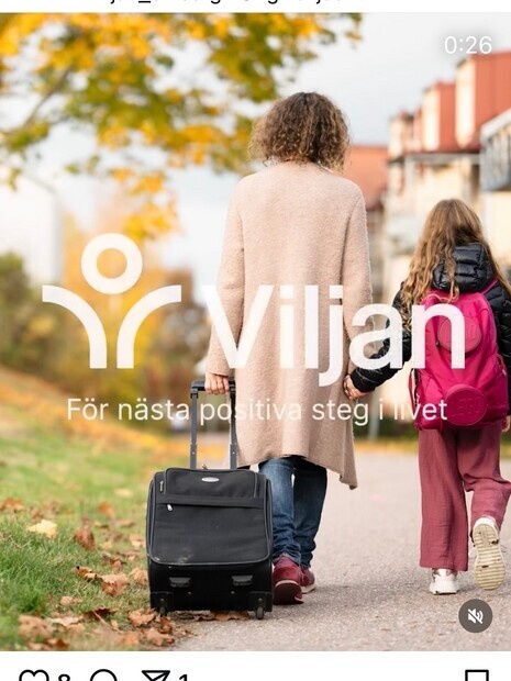 Reklam för Attendos företag Viljan