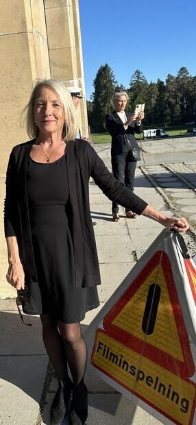 Hrligt frsommarvder fr filminspelning