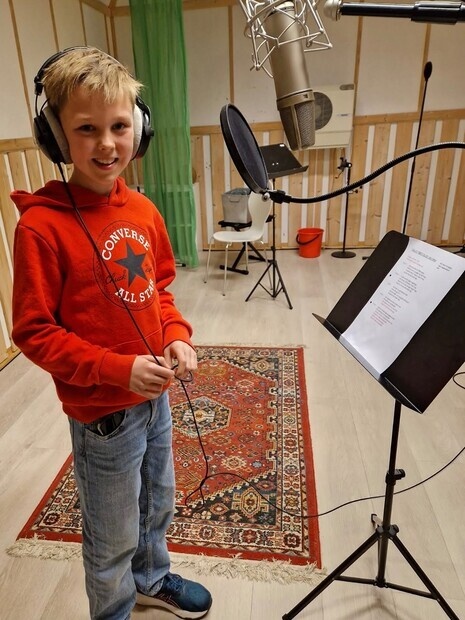 Innspilling av sang for Sykehuset Østfold