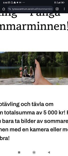 Jag är med på Tyresö Centrums hemsida