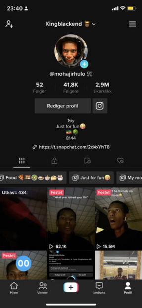 Ble Famous p TikTok