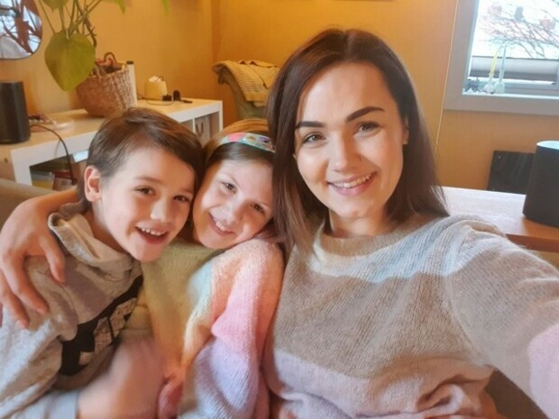 Bilde av meg og barna