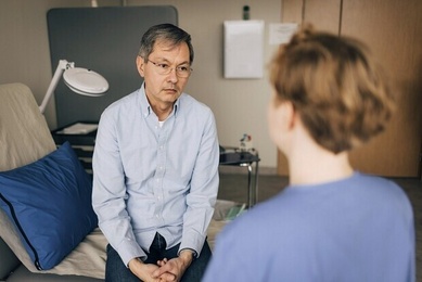 Patient hos läkare
