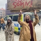 Demonstrant i Vaka Demonstrant i Vaka