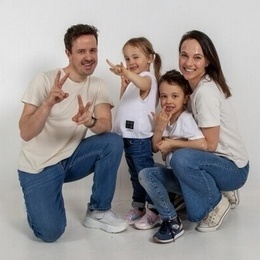 Familien på shoot Familien på shoot