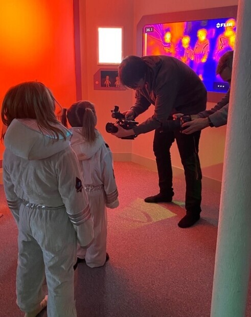 Filminspelning i Rymdskeppet Filminspelning i Rymdskeppet