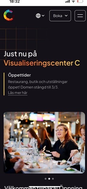 Reklam fr visualiseringscenter i Norrkping
