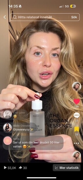 Mantle skincare samarbete