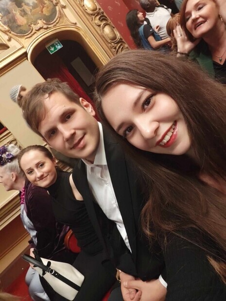 Morsom filmopptak på Nationaltheatret