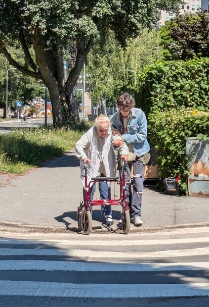 Tant med rollator