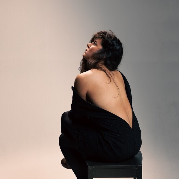 Photoshoot with expression. Loneliness