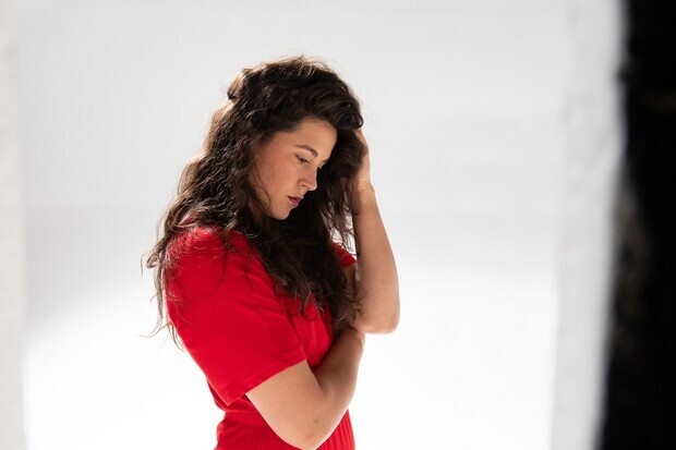 Photoshoot in a studio.