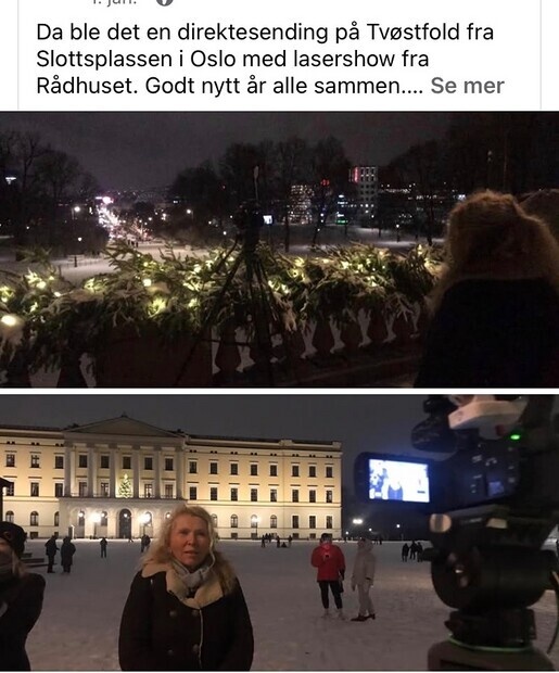 Direktesendt Nyttår lasershow