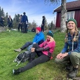 Hygge på utendørs filmsett Hygge på utendørs filmsett