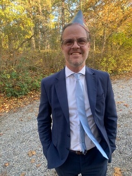 Deltagare på kräftskiva Deltagare på kräftskiva