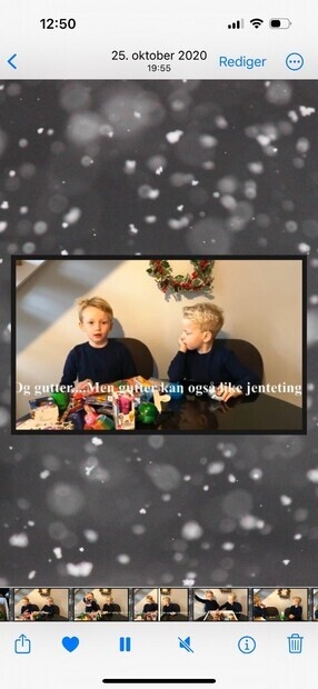 Screenshot fra reklamefilm