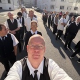 Mange demonstrerende bussjåfører Mange demonstrerende bussjåfører