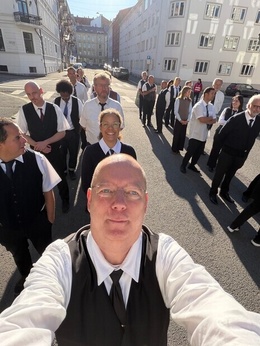 Mange demonstrerende bussjåfører Mange demonstrerende bussjåfører