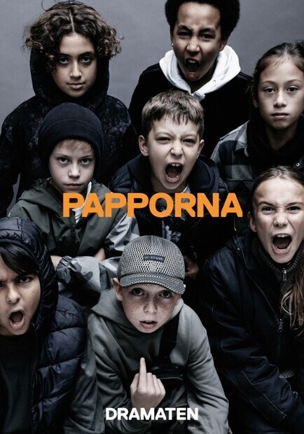 Reklam affisch Papporna, Dramaten Reklam affisch Papporna, Dramaten