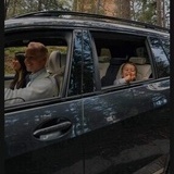 Jag och familjen gör reklamjobb för BMW