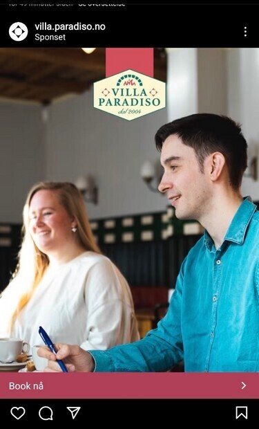 Villa Paradiso-reklame