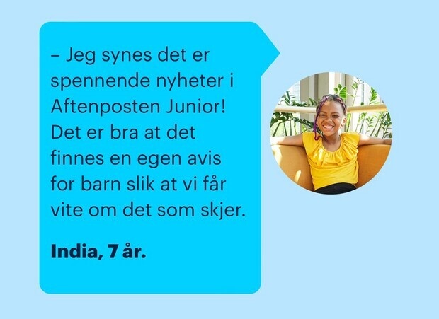 Rubrikkannonse fo rAftenposten Junior