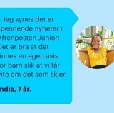 Rubrikkannonse fo rAftenposten Junior