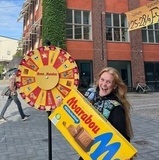 Trevlig stund mellan tagningar