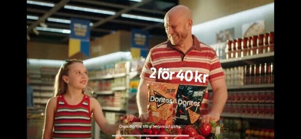 Rolig reklaminspelning.