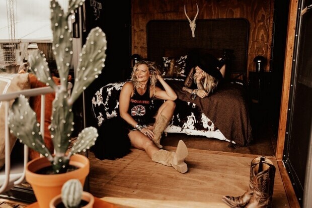 Styling & modelling for festival glamping at Sweden Rock