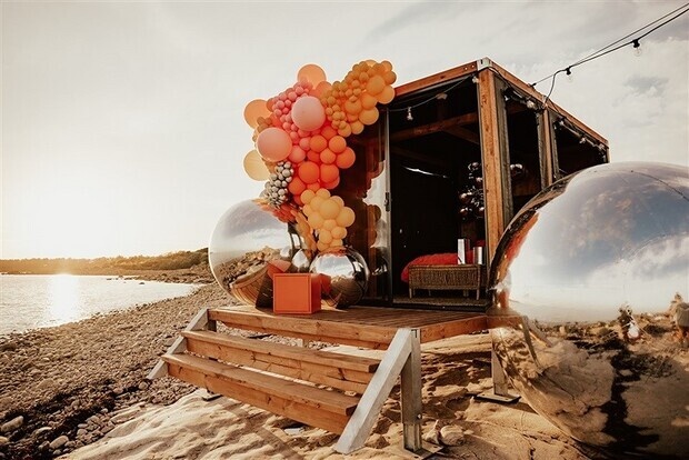 Styled shoot for luxury glamping tents