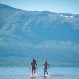 Sommar vid fjällsjö. Sommar vid fjällsjö.