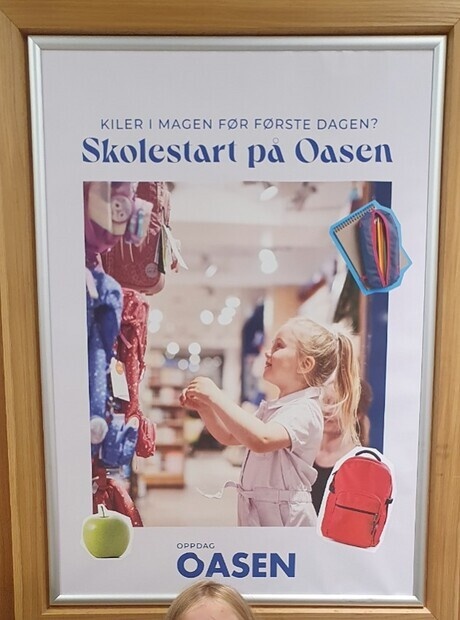Skolestart på kjøpesenter