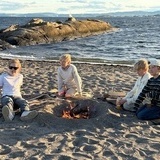 Vennegjengen p stranden