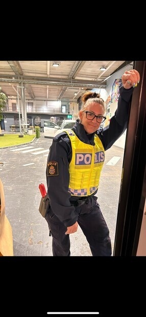 Blev skjuten polis