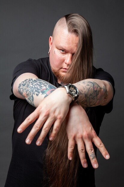 Hands promo photo shoot