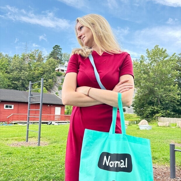 Min snn som tok bilde av meg