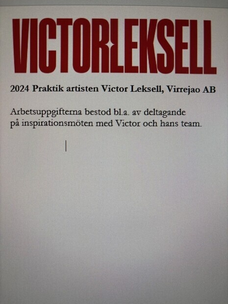 Jobb hos Victor Leksell