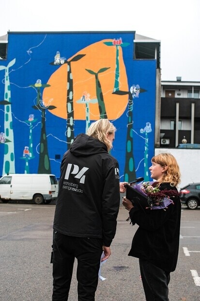 Invigning av muralmlning