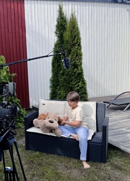 Rolig kortfilmsinspelning
