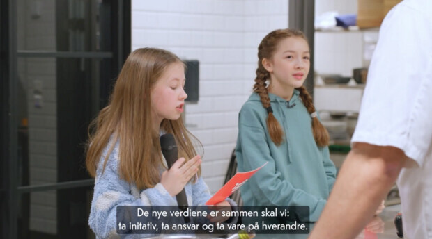 Filmopptak med Tine CEO og ansatte