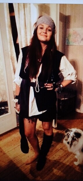 Gammelt foto fra halloween