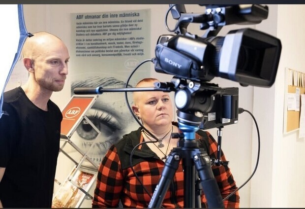 Roligt filminspelningen