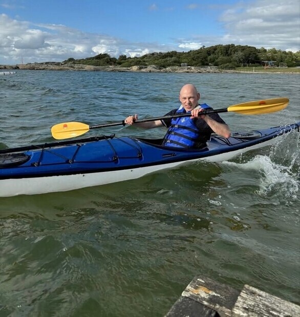 Älskar och åka kajak