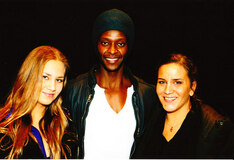 Jag och Edi Gathegi